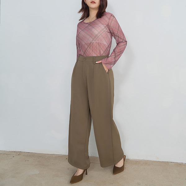 MISS. Standard Perfect Fit Wrinkle Resistant Straight Cut Trousers