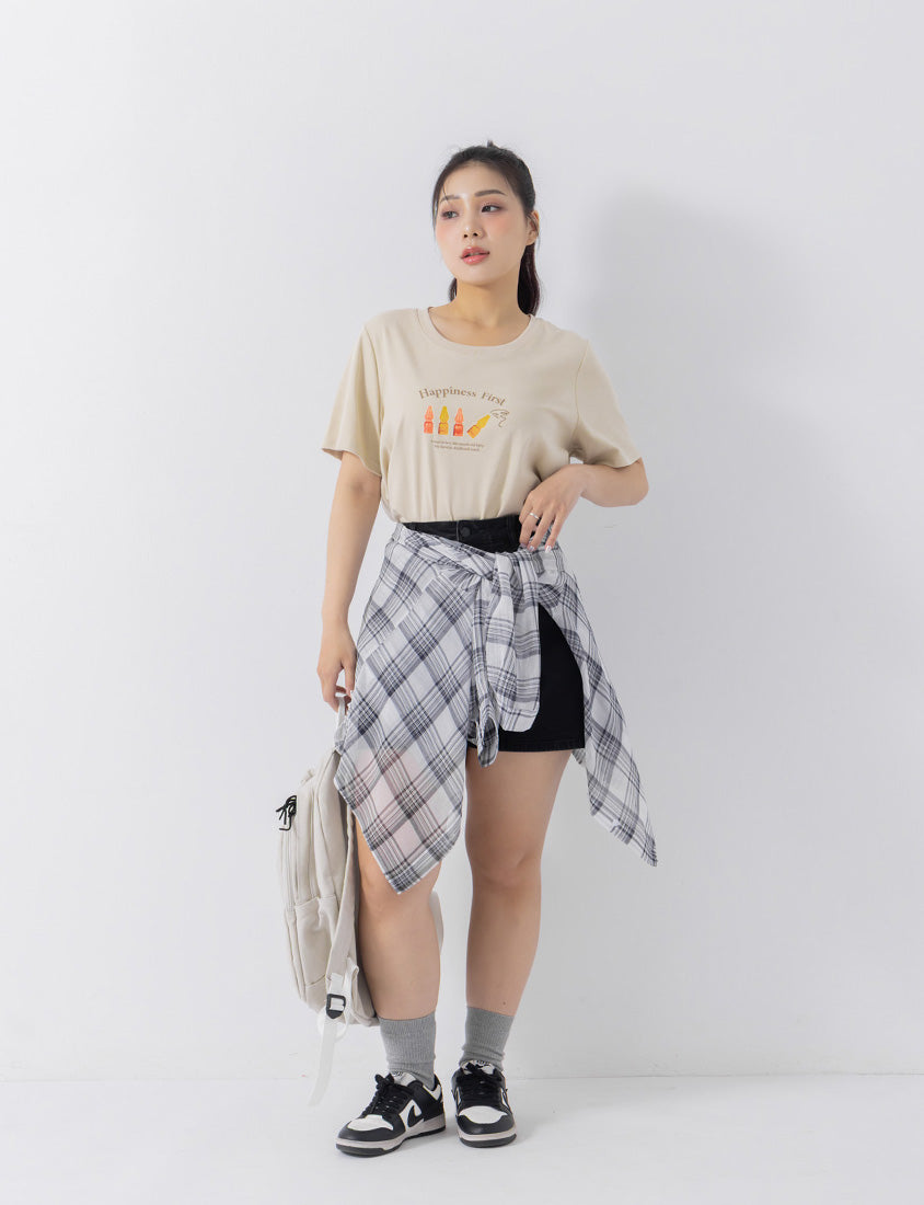 Retro Cola Gummy Plus Size Print Tee
