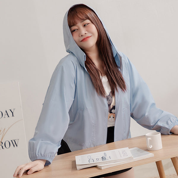 UV PRO+ Lightweight Functional Cropped Utility Plus Size Jacket