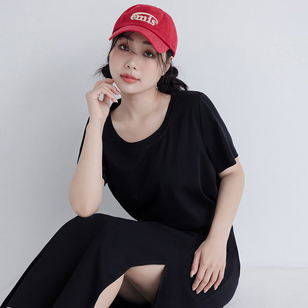 Silky Cool Liquid Touch Cotton Short Sleeve Plus Size Tee