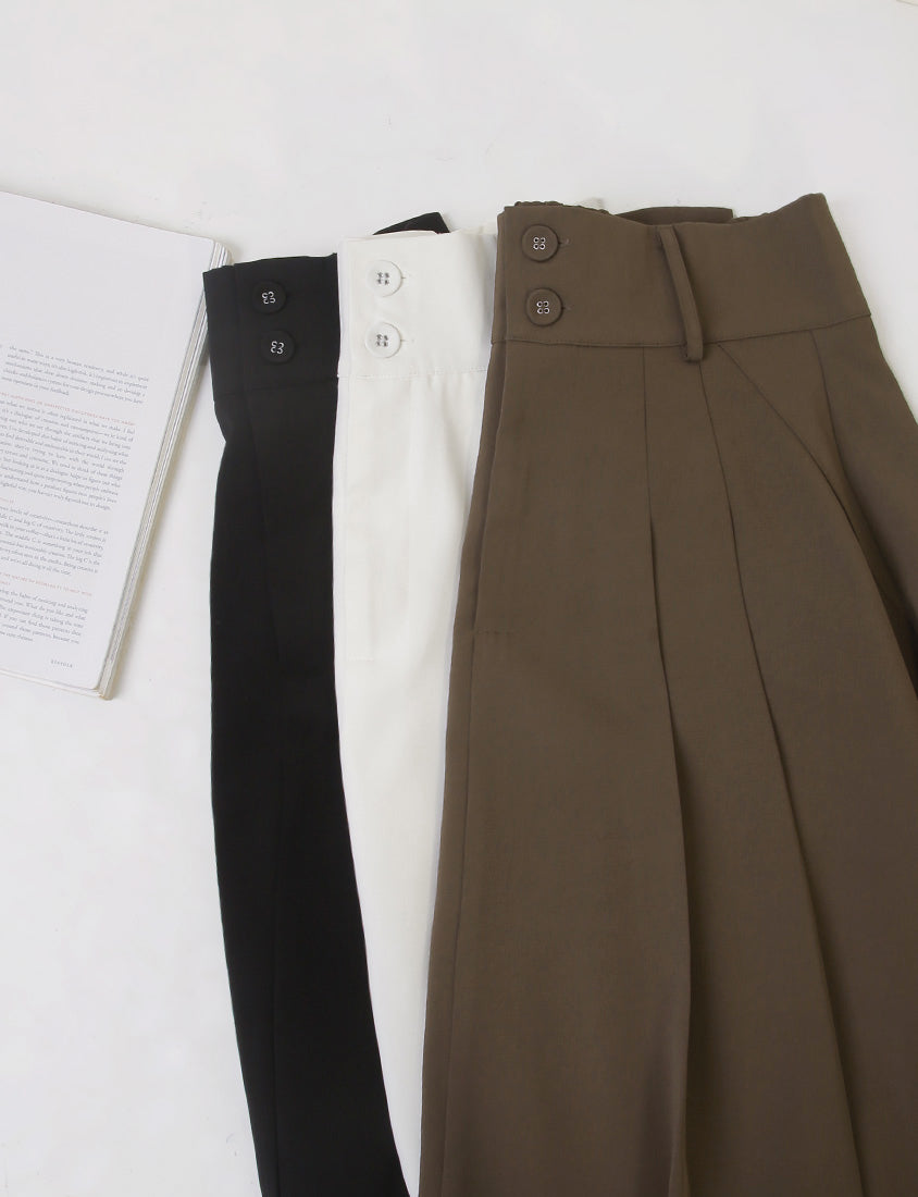 MISS. Wrinkle-Resistant Tummy Flattering with Back Elastic Plus Size Tailored Maxi Skirt