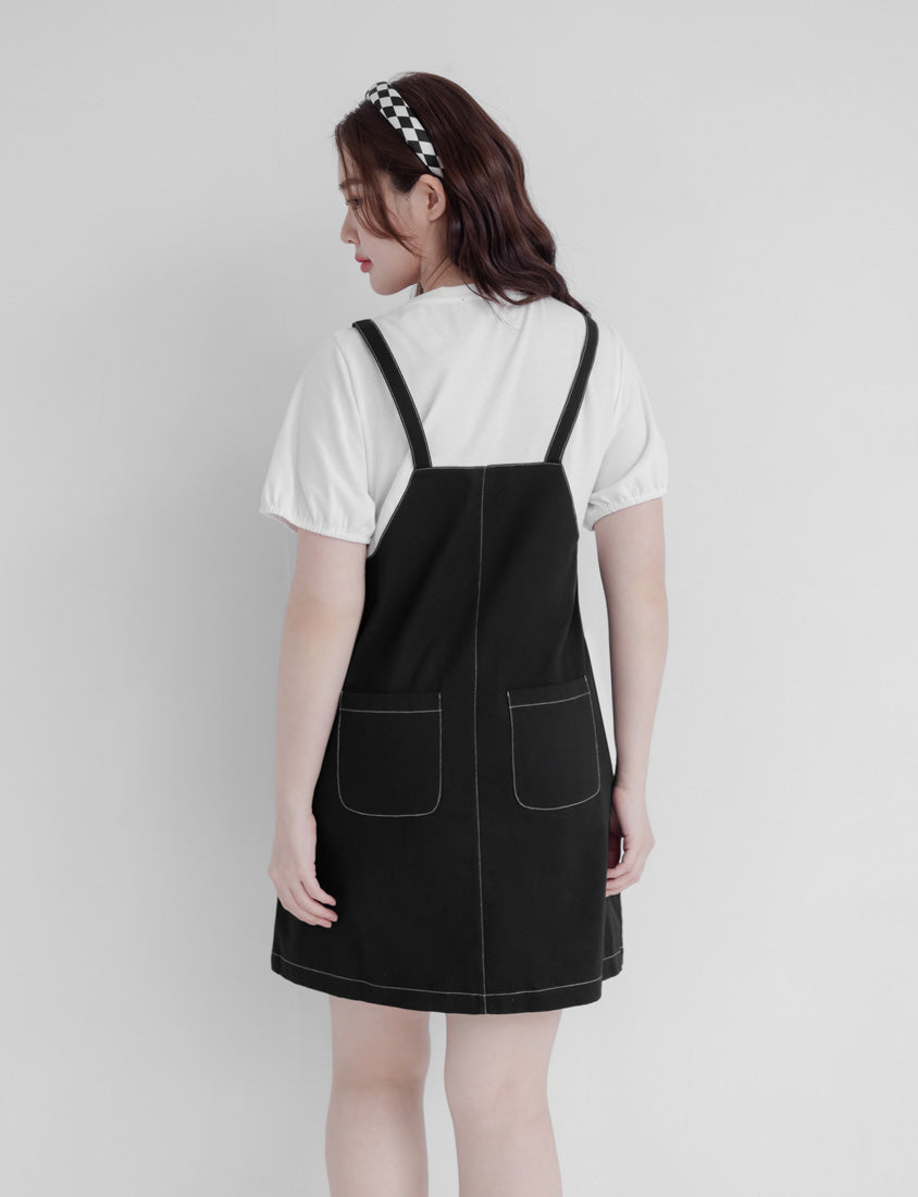 Classic Faux Two-Piece Strap Plus Size Dress
