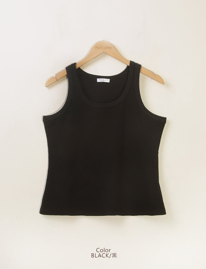 MUA! Summer Essential U-Neck Cut Out Plus Size Tank