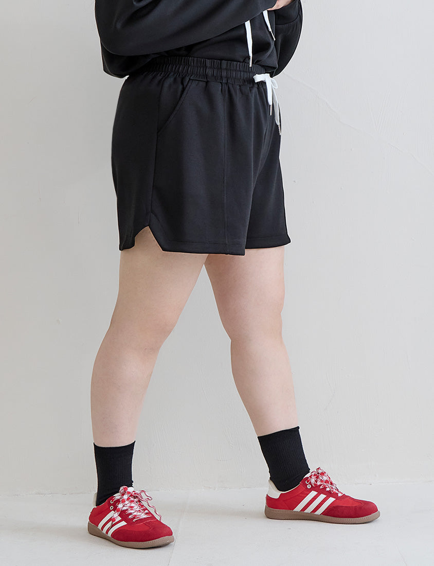 Cloud Cotton Elastic Drawstring Casual Plus Size Shorts