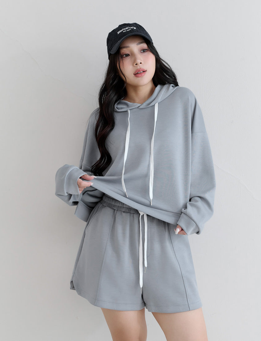 Cloud Cotton Elastic Drawstring Casual Plus Size Shorts