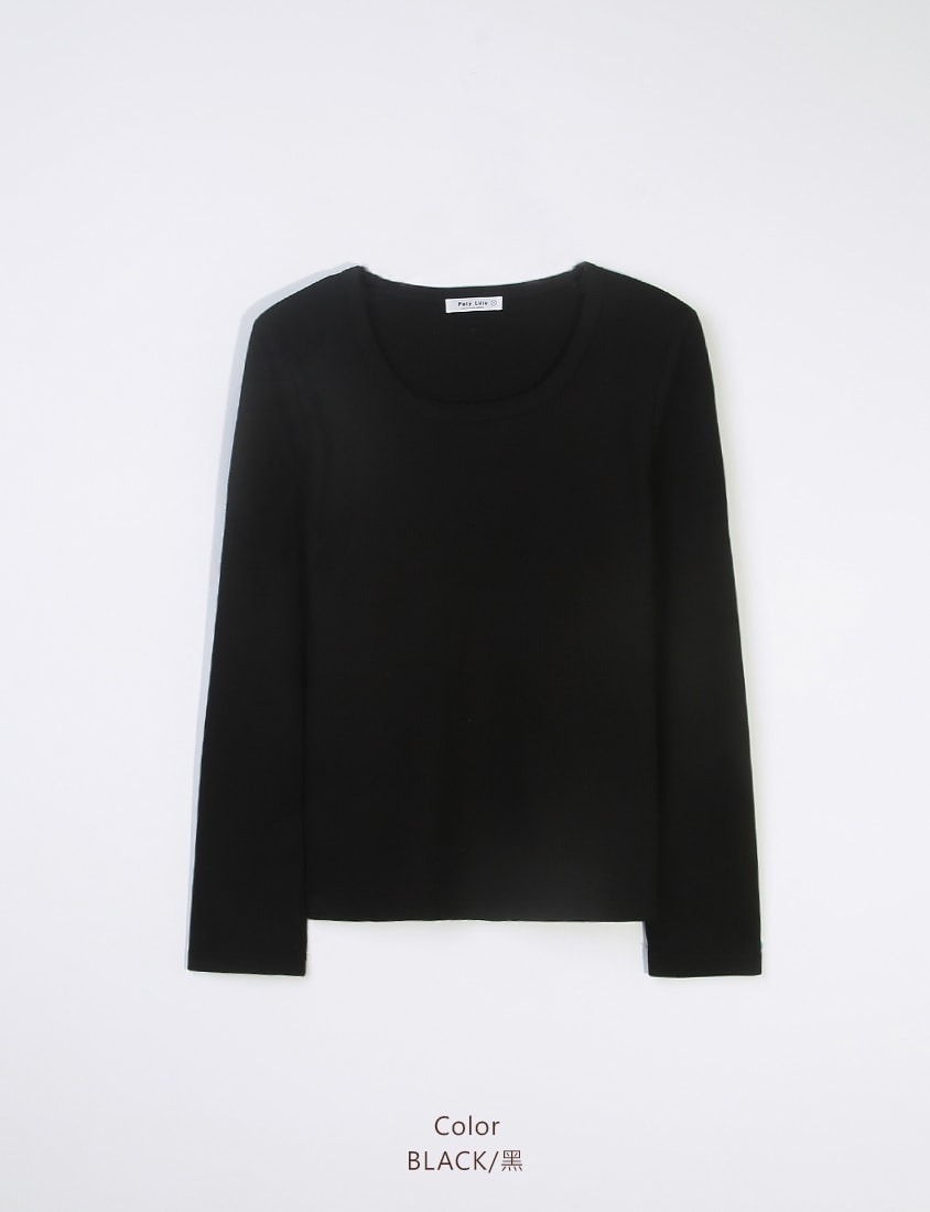 Casual Versatile Waffle Knit Plus Size Long Sleeve Top