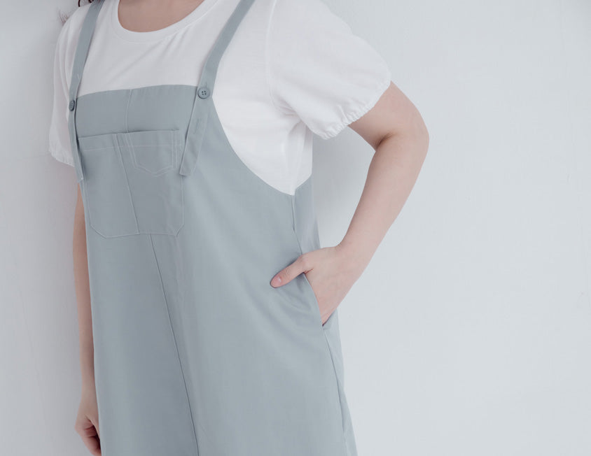 Classic Faux Two-Piece Strap Plus Size Dress
