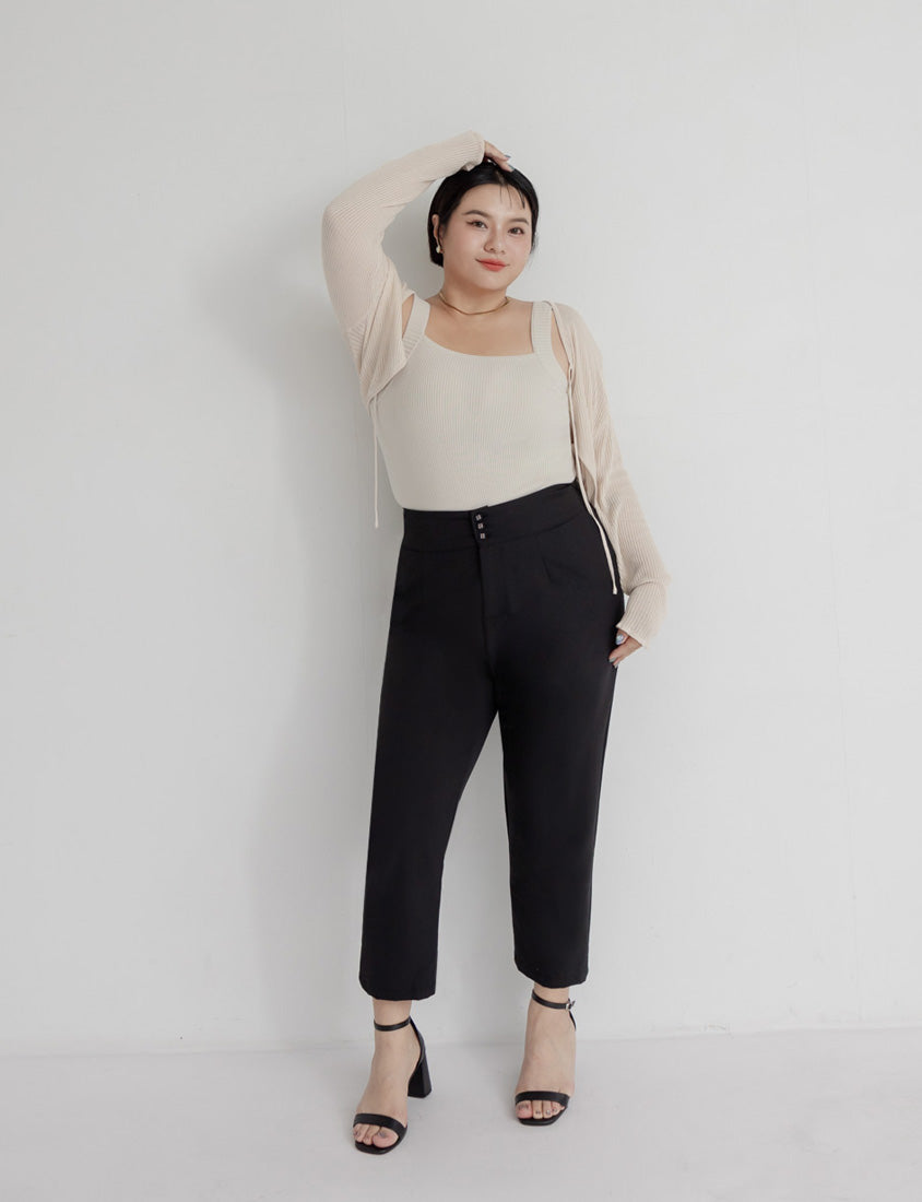 MISS. Ice Silk Lyocell Bra Bulges Support Knit Plus Size Tank Top