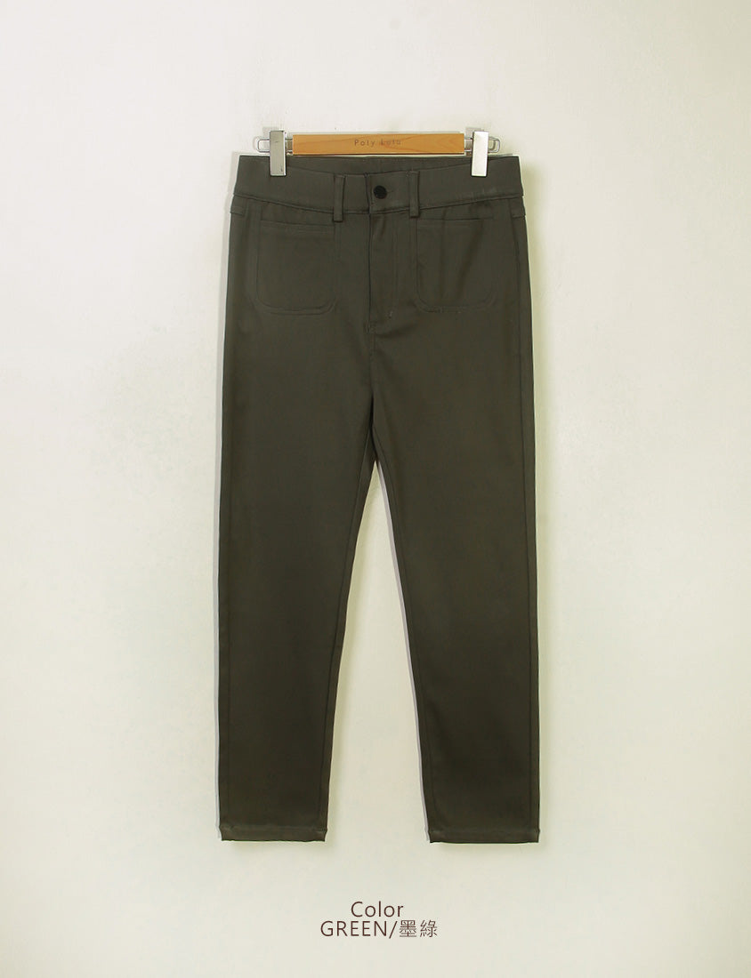 Tummy-Flattering Plus Size Slimming Pants (Single Button)