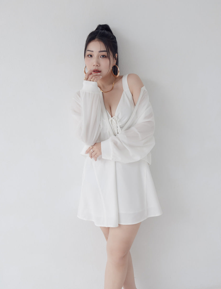 MUA! Adjustable Drawstring Sexy Plus Size Cami Dress