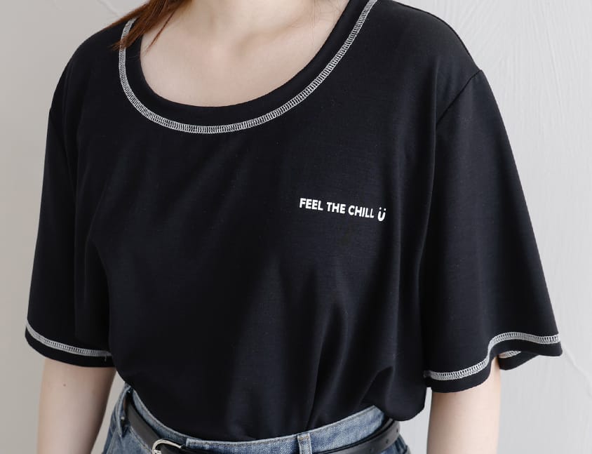 COOL PRO+ Color-Block Plus Size Print Tee