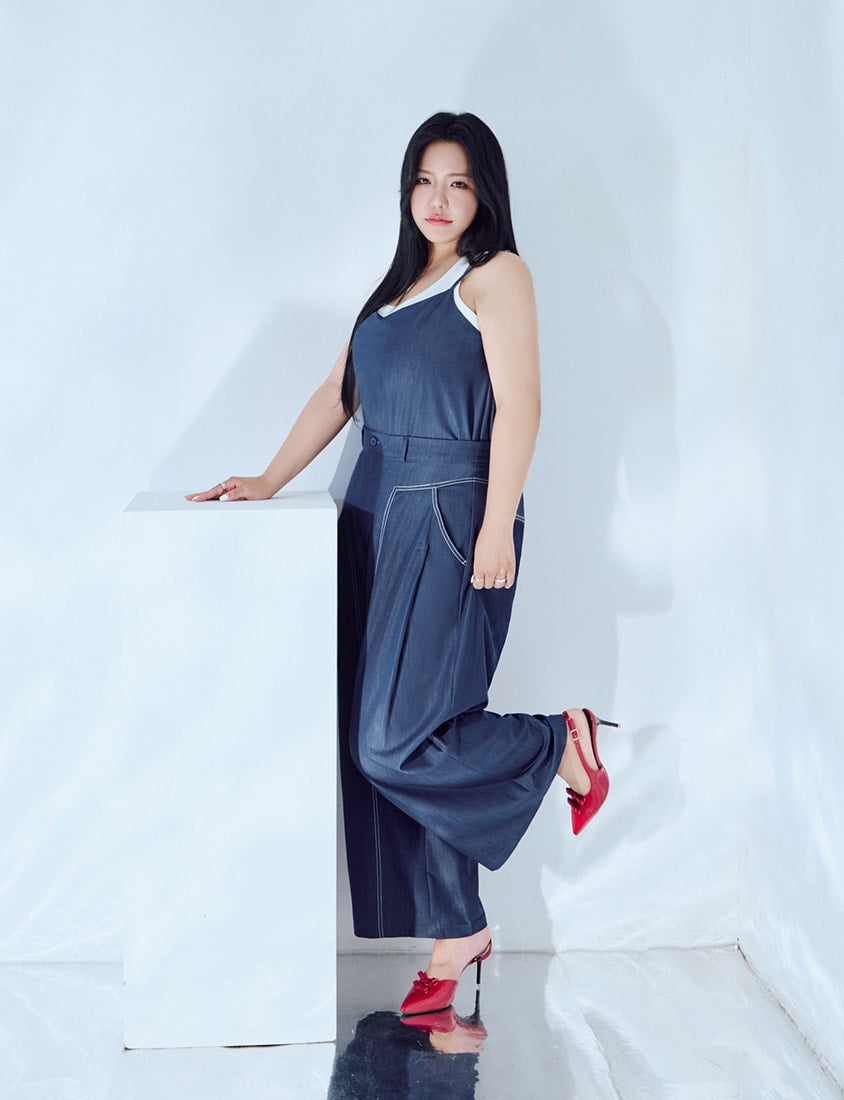 MORE U COOL PRO+ Silky Denim-Look Plus Size Vest