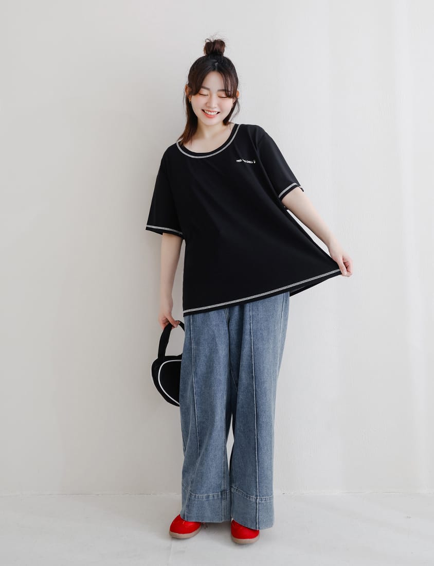 COOL PRO+ Color-Block Plus Size Print Tee
