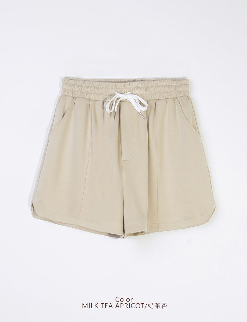 Cloud Cotton Elastic Drawstring Casual Plus Size Shorts