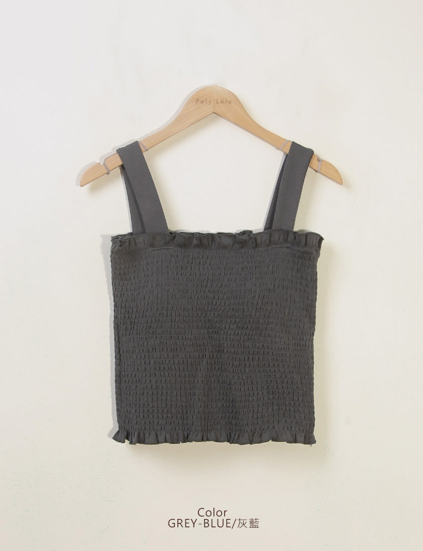 Matte Breezy Bubble Hem Plus Size Bra Camisole (With Padding)