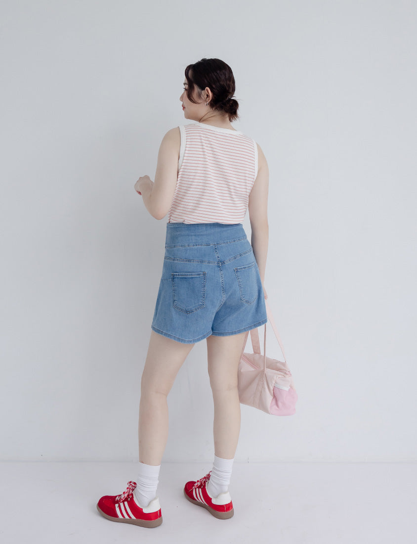 Summer Stripe Colorblock Plus Size Tank