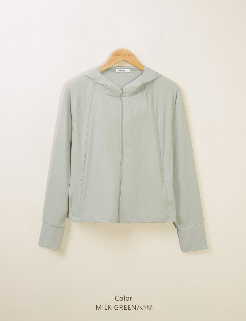 UV PRO+ Cooling Tech Sun Protection Plus Size Cropped Jacket