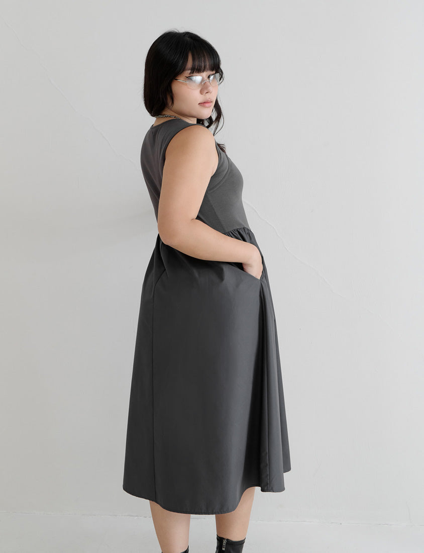 MUA! Hot Front Cut-Out Plus Size Tank Dress