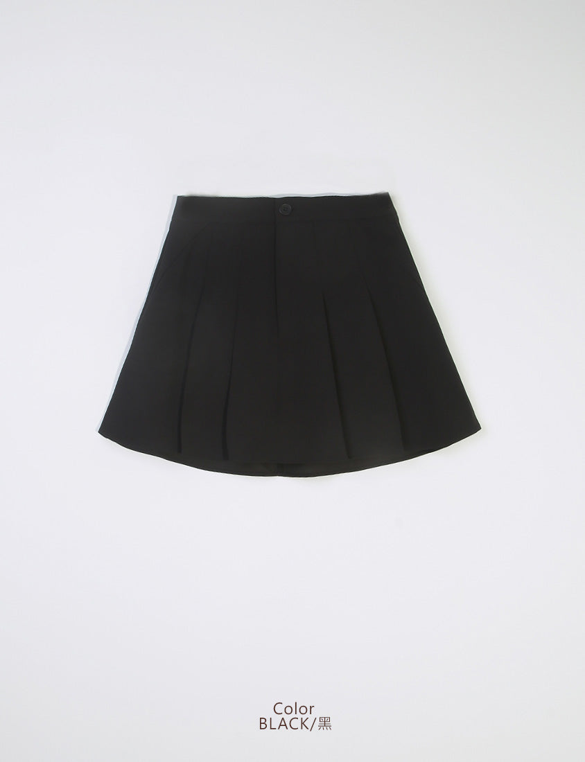MISS. Standard Perfect Fit Tailored High Waist Pleated Plus Size Skirt