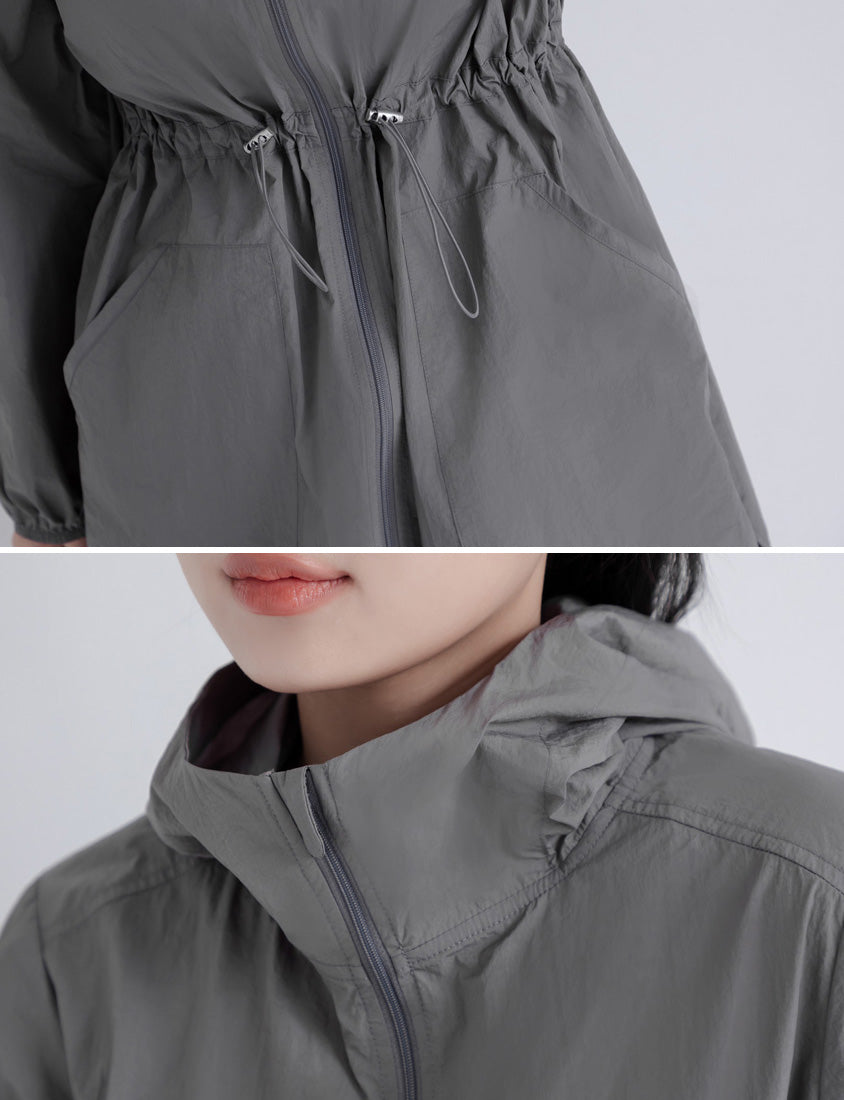UV PRO+ Lightweight Functional Longline Utility Plus Size Jacket