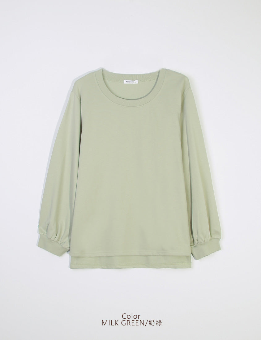 Oversized Cotton Slit Plus Size Sweatshirt (Unisex)