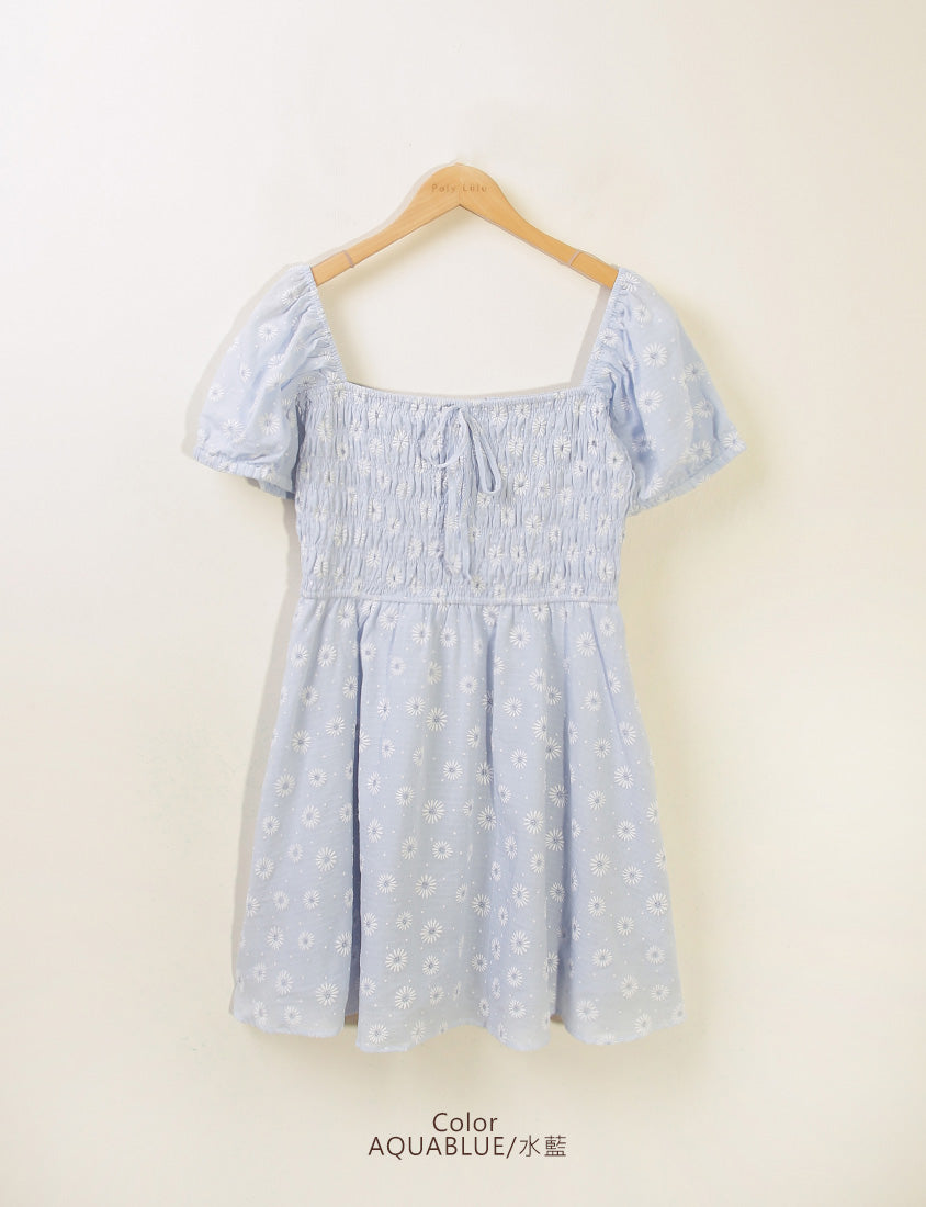 Cottagecore Two Way Floral Puff Sleeve Plus Size Mini Dress