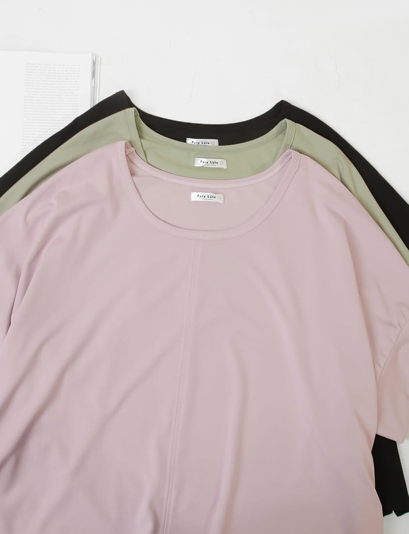 COOL PRO+ Contrast Stitch Plus Size Batwing Tee