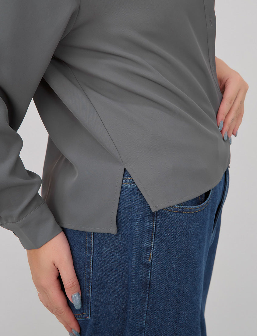 Versatile Wrinkle-Resistant Oversized Plus Size Long Sleeve Shirt (Unisex)