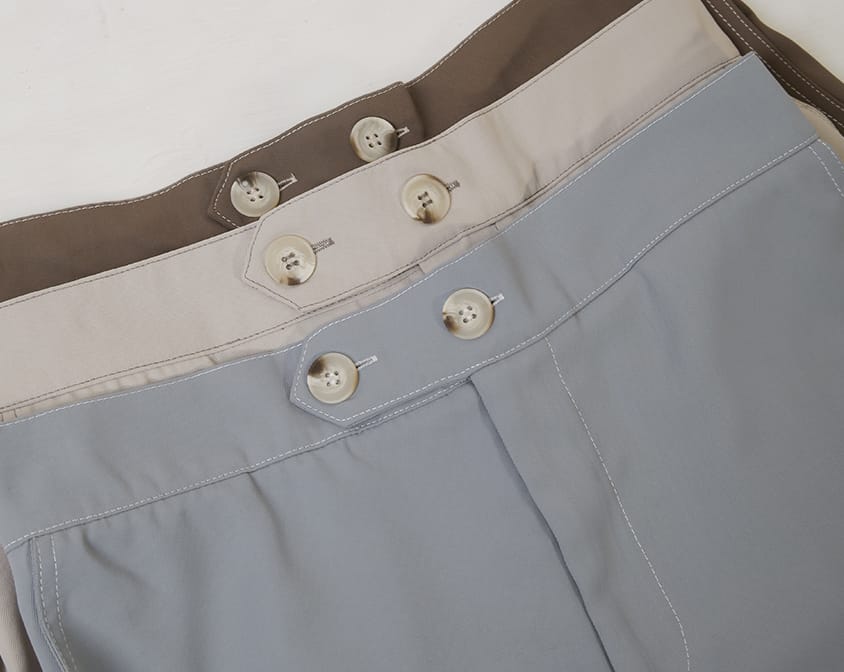 Color-Block Stitching Waistband Twill Plus Size Shorts