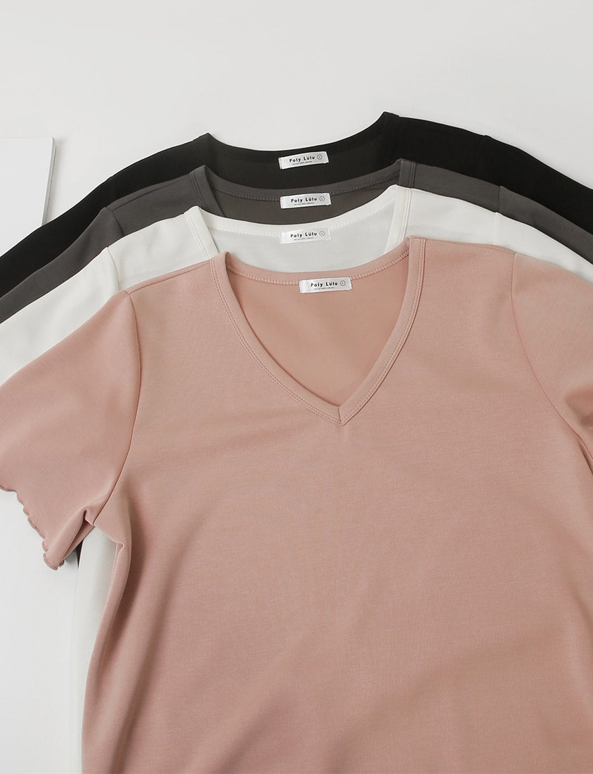 COOL PRO+ Space Cotton V-Neck Plus Size Tee