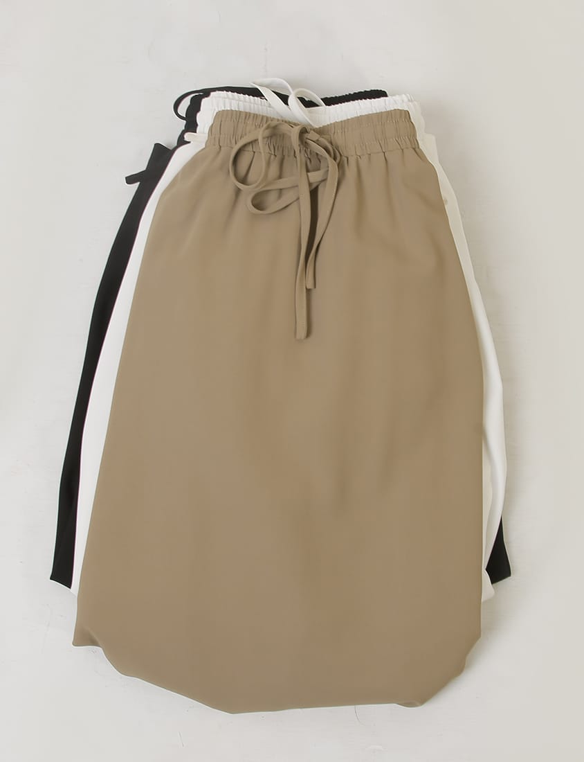 Sweet Cloud Cotton Drawstring Plus Size Maxi Skirt