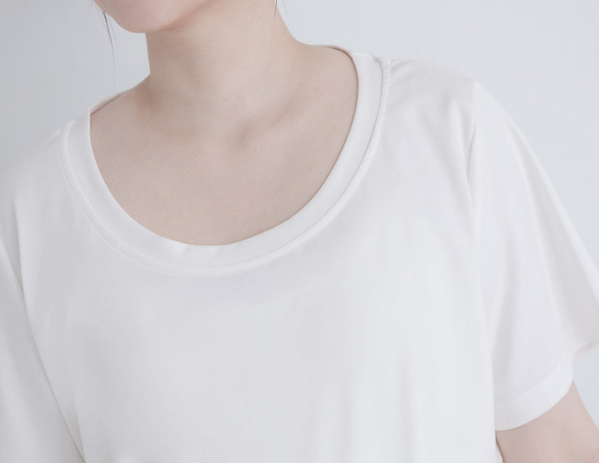Silky Cool Liquid Touch Cotton Short Sleeve Plus Size Tee