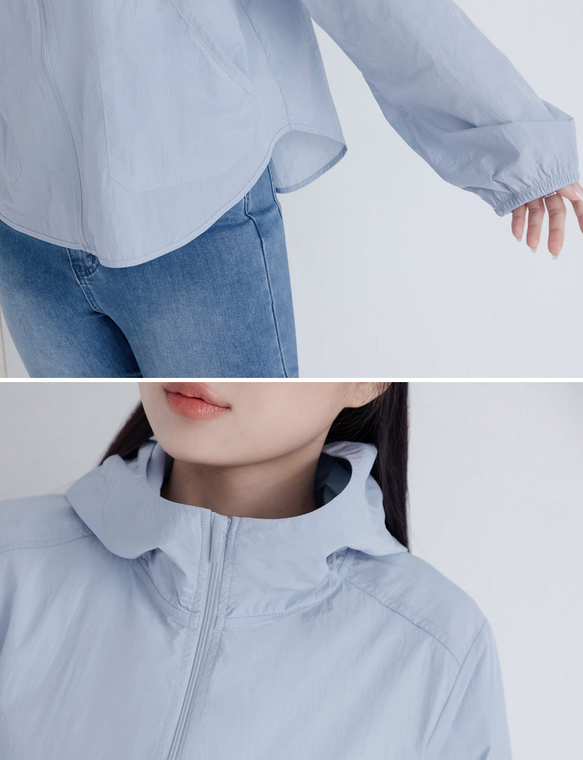 UV PRO+ Lightweight Functional Cropped Utility Plus Size Jacket
