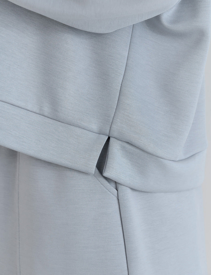 Cloud Cotton Multi-Color Cropped Plus Size Hoodie