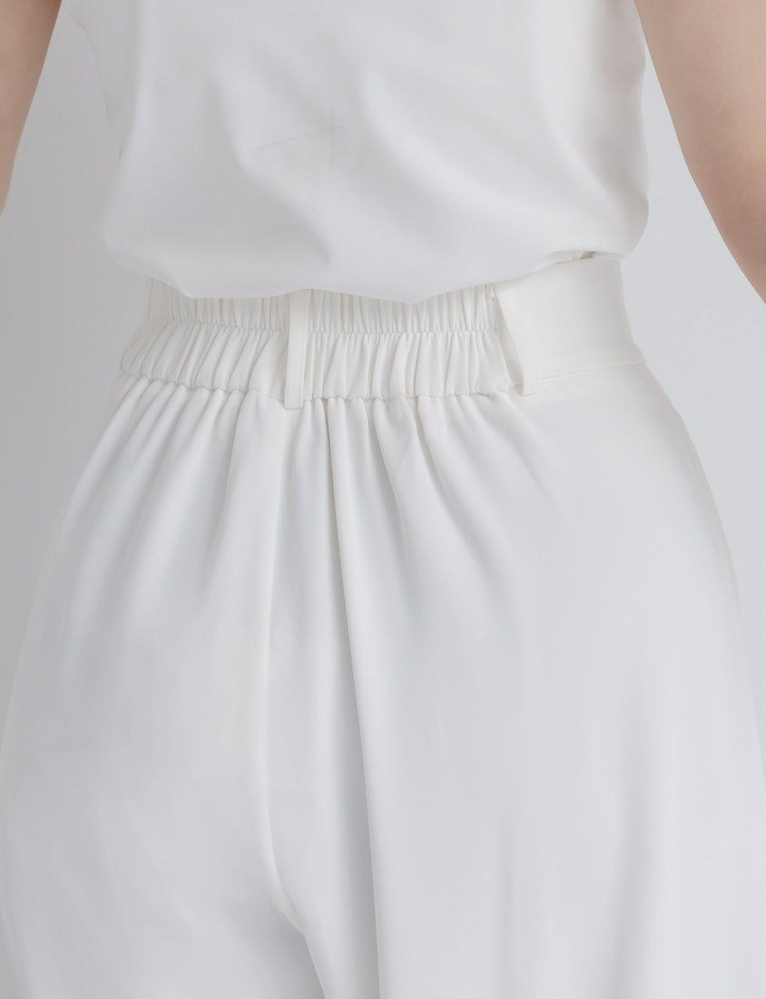 MISS. High Waist Pleated Tummy Flattering Plus Size Tailored Pants