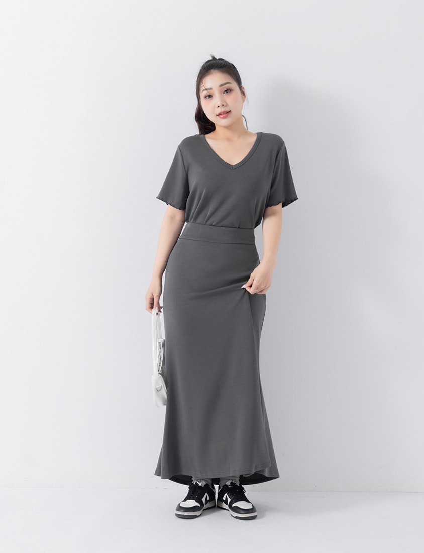 COOL PRO+ Slimming Mermaid Plus Size Maxi Skirt