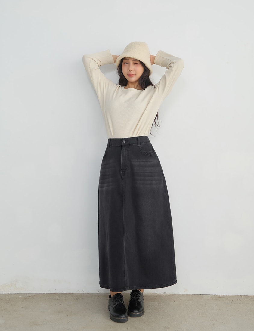 Casual Versatile Waffle Knit Plus Size Long Sleeve Top