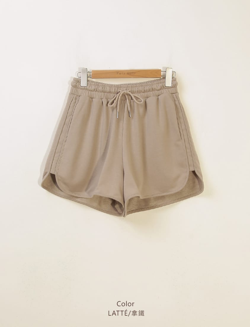MISS. Casual Slit Drawstring Plus Size Shorts