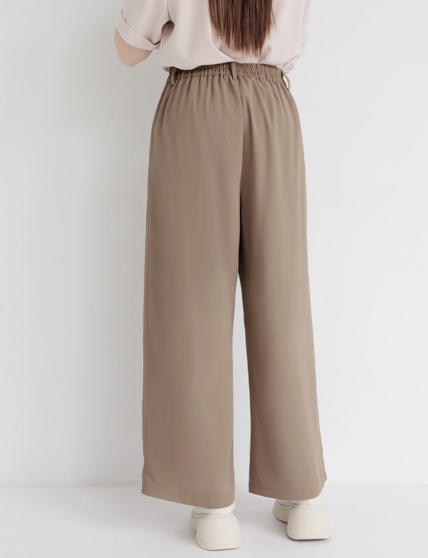 Sophisticated Pleated Drawstring Plus Size Tailored Pants
