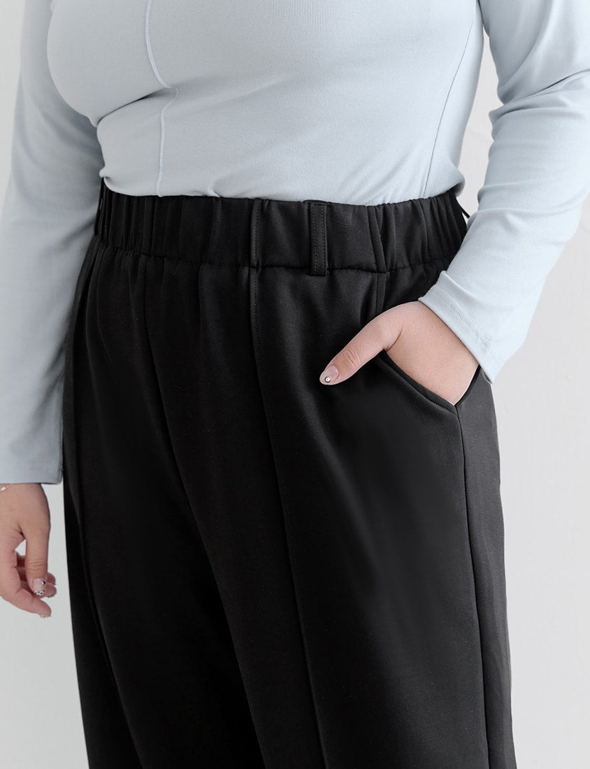 Slimming Cloud Cotton High Waist Plus Size Wide Leg Pants