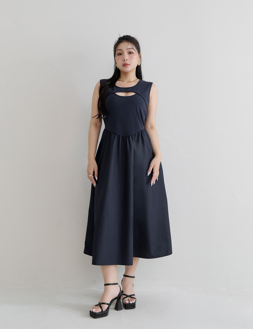 MUA! Hot Front Cut-Out Plus Size Tank Dress