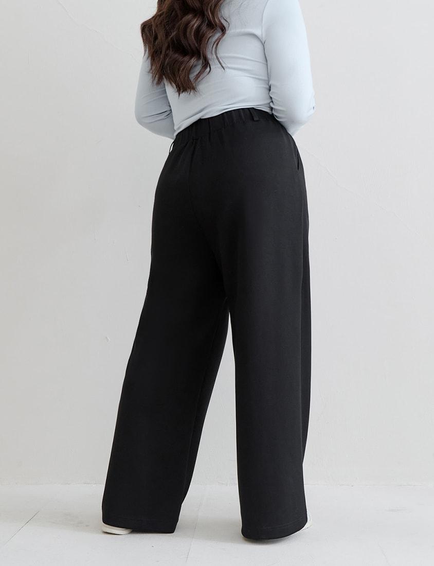 Slimming Cloud Cotton High Waist Plus Size Wide Leg Pants