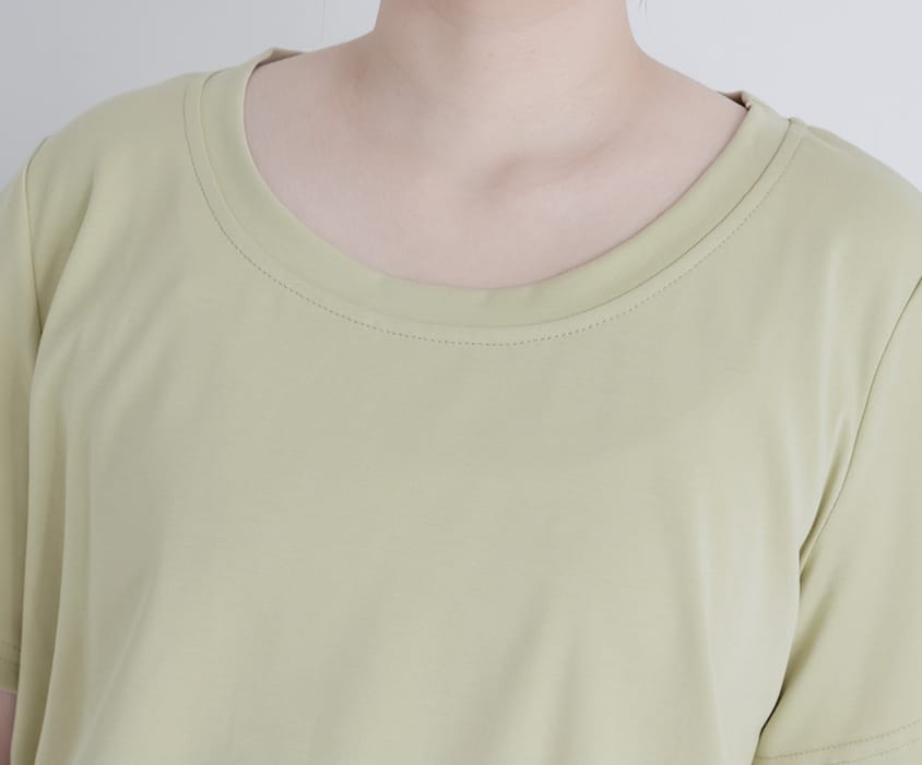 Silky Cool Liquid Touch Cotton Short Sleeve Plus Size Tee
