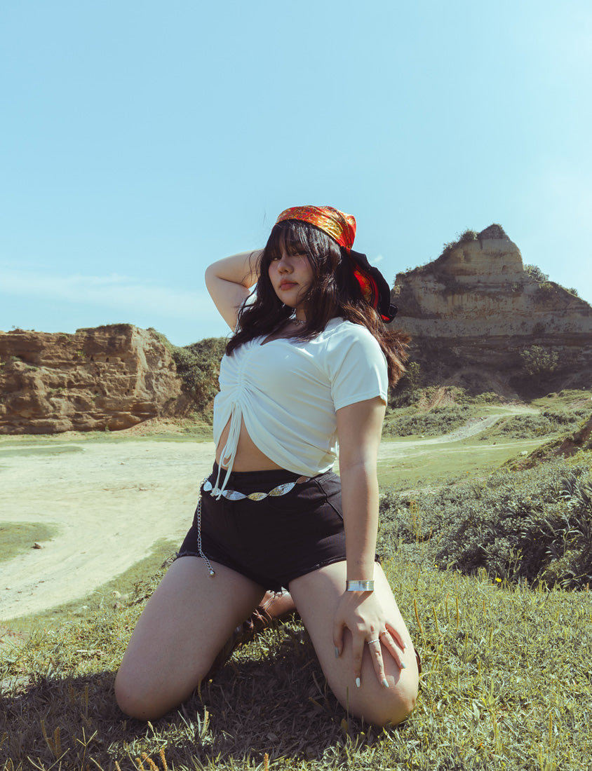 MUA! Edgy Raw-Hem Distressed Plus Size Denim Shorts