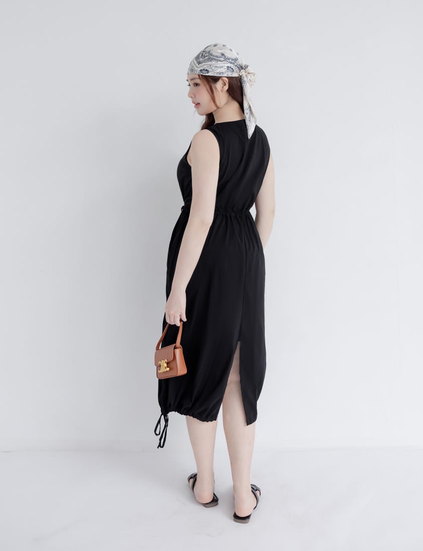 Cooling Tech V-Neck Plus Size Maxi Dress