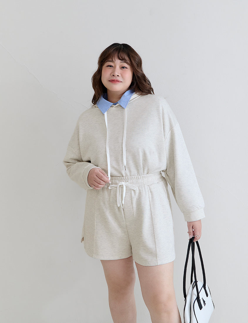 Cloud Cotton Elastic Drawstring Casual Plus Size Shorts