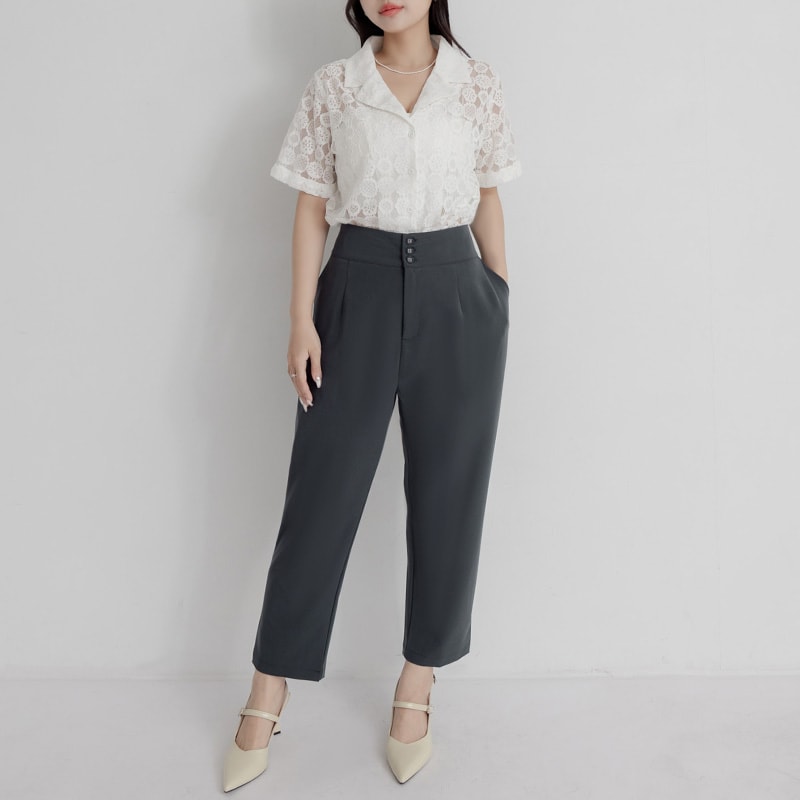 MISS. Pear-Shaped Body Friendly High Waist Plus Size Trousers