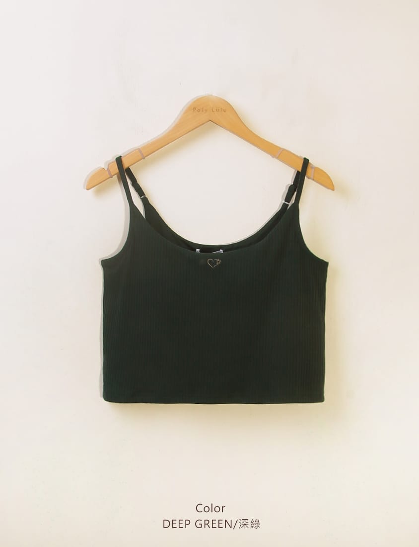 Pobra. Sweet & Edgy Heart Embroidery Plus Size Bra Top (With Pads)
