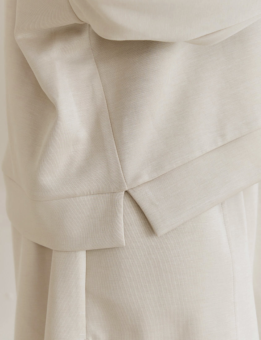 Cloud Cotton Multi-Color Cropped Plus Size Hoodie