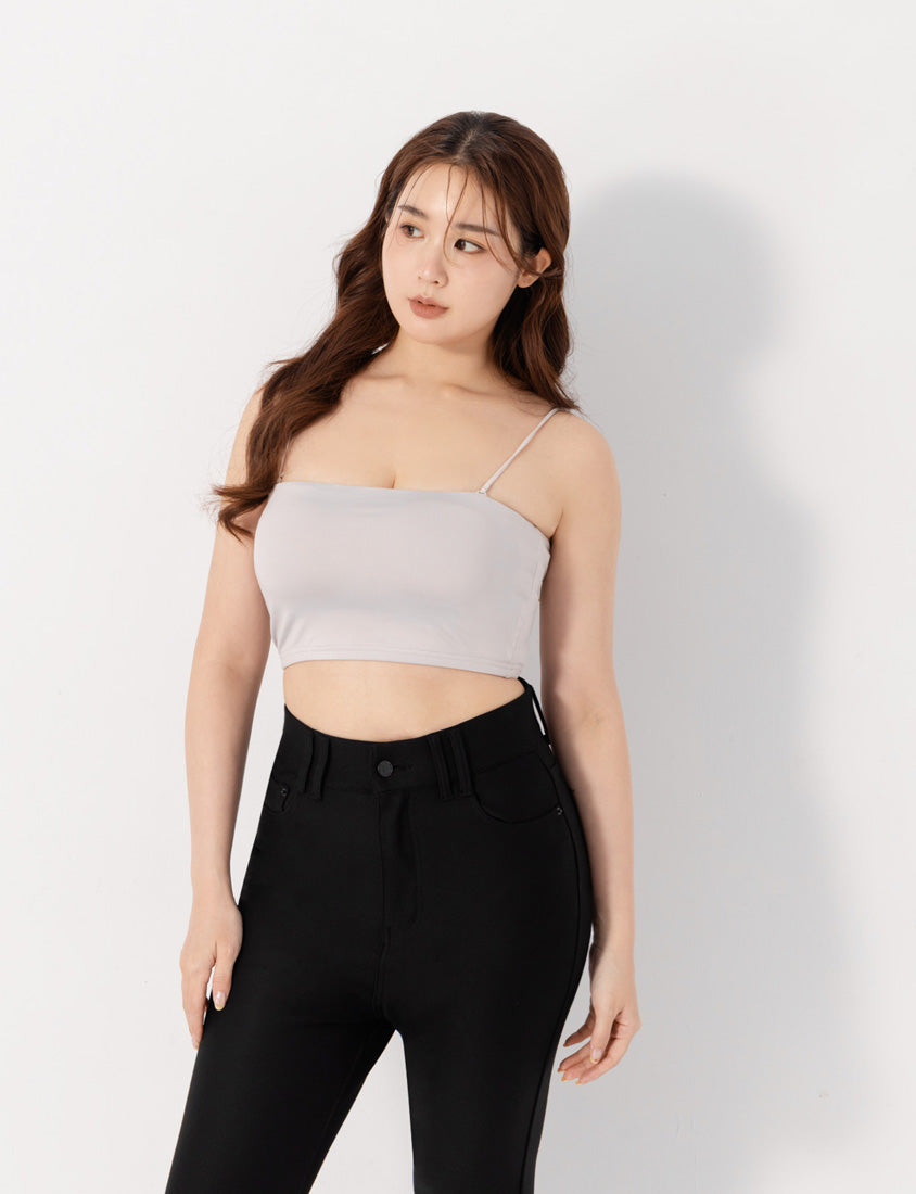 Pobra. Removable Padded Silky Milk Plus Size Bandeau BRATOP